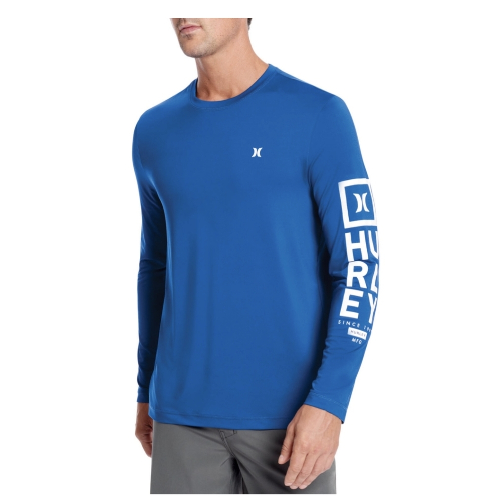 Bundle (2) Hurley Sunny Side Hybrid Stretch UPF Sun shirt Men's Size S